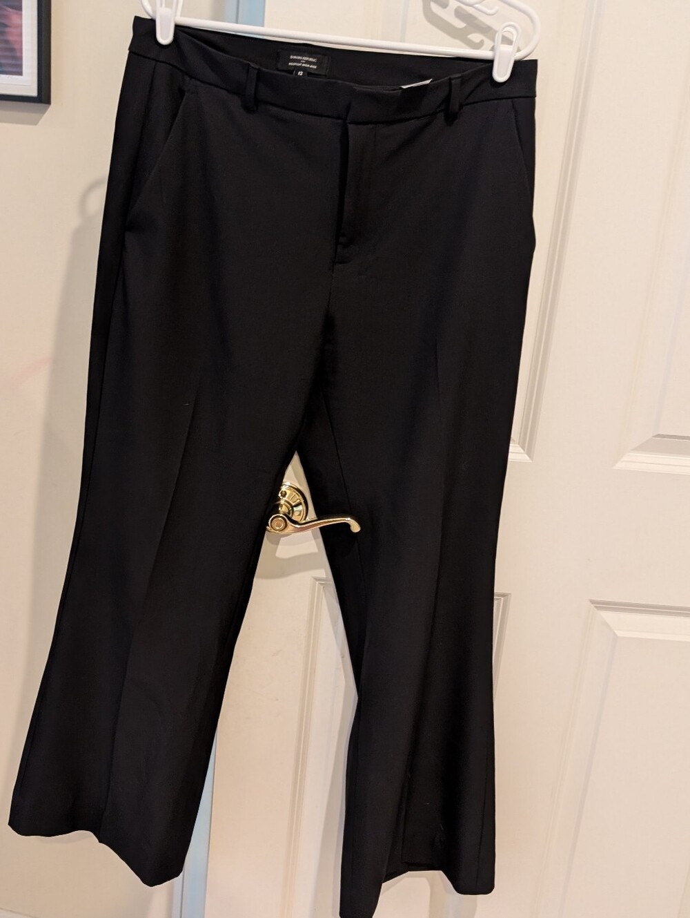 Banana Republic Black Bootcut High-Rise Pants
